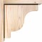Ekena Millwork Newport Smooth Corbel w/Backplate, Douglas Fir, 5 1/2"W x 12"D x 12"H COR06X12X12NEW01SDF - alternate 3